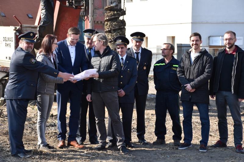 Zahájení stavby hasičské zbrojnice